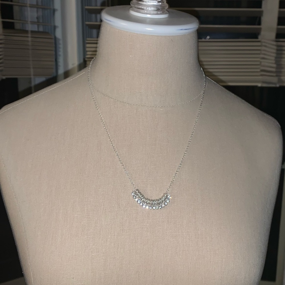 Pretty sliding diamonds necklace adjustable ✨